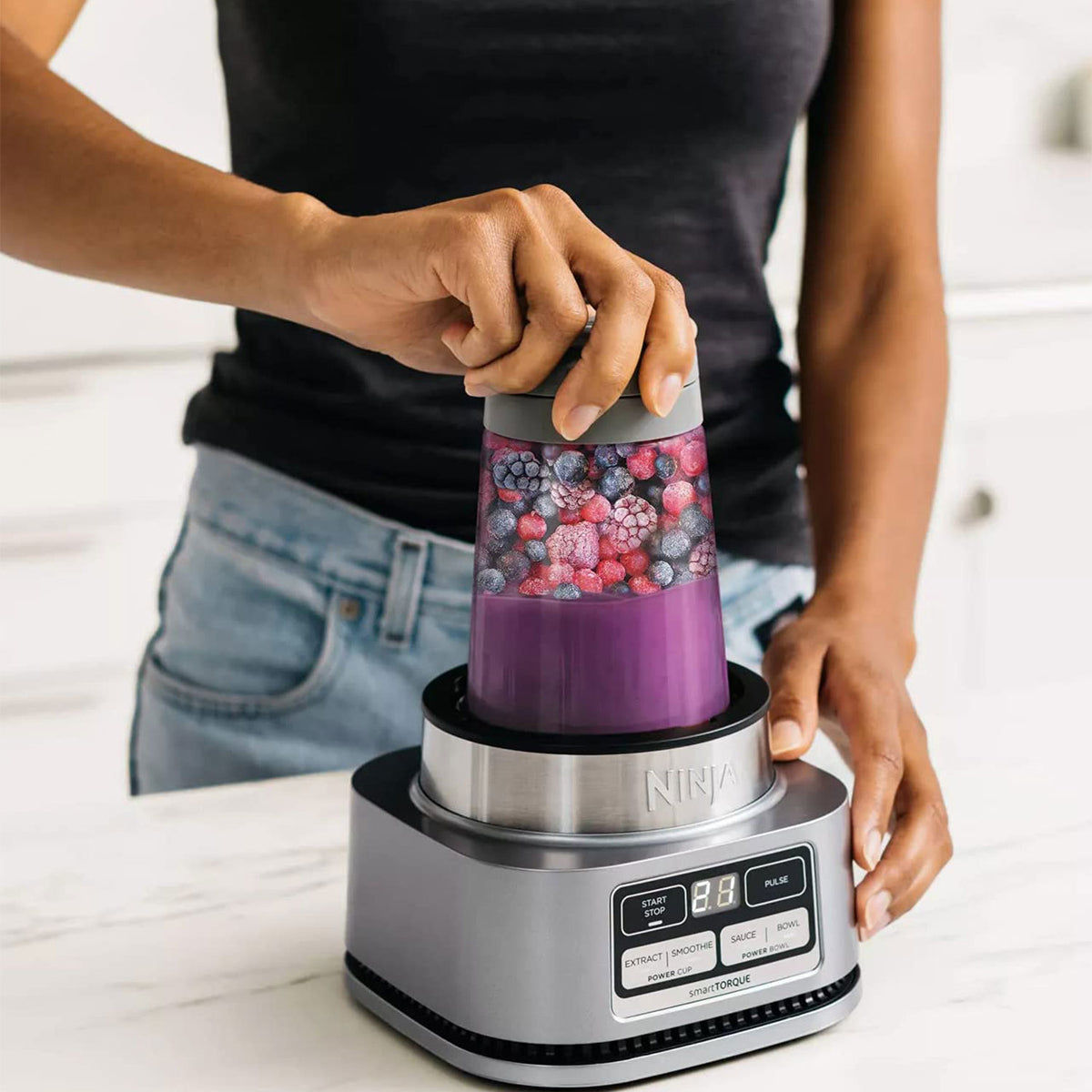 Ninja Foodi SS100 Stainless Steel Smoothie Bowl Maker and Nutrient Extractor