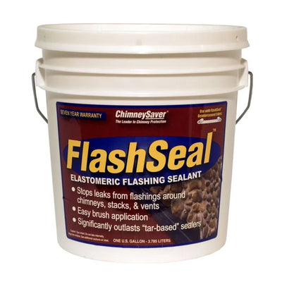 ChimneySaver FlashSeal Elastomeric Flash Sealant for Chimneys, 1 Gallon, Black