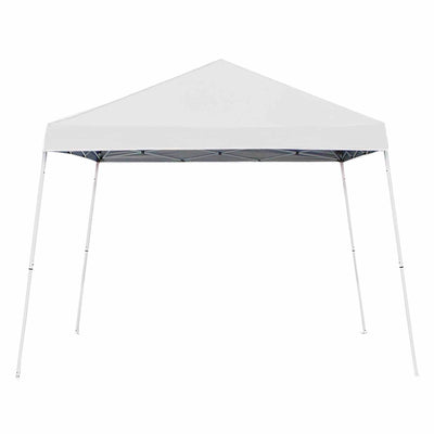 Z-Shade 10 x 10 Ft Push Button Instant Canopy, White & 5 Pound Weights, Set of 4
