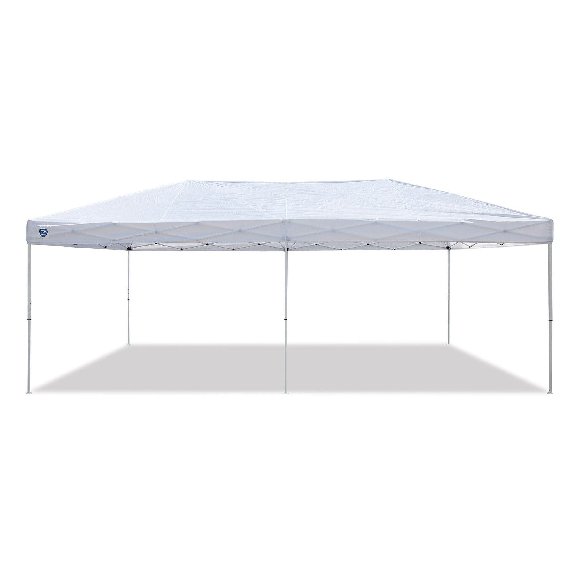 Z-Shade 20 x 10 Ft Push Button Instant Canopy, White & 5 Pound Weights, Set of 4