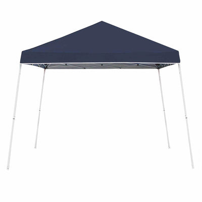 Z-Shade Push Button Angled Leg Tent with a 4 Pack of 5 Pound Leg Weights, Navy