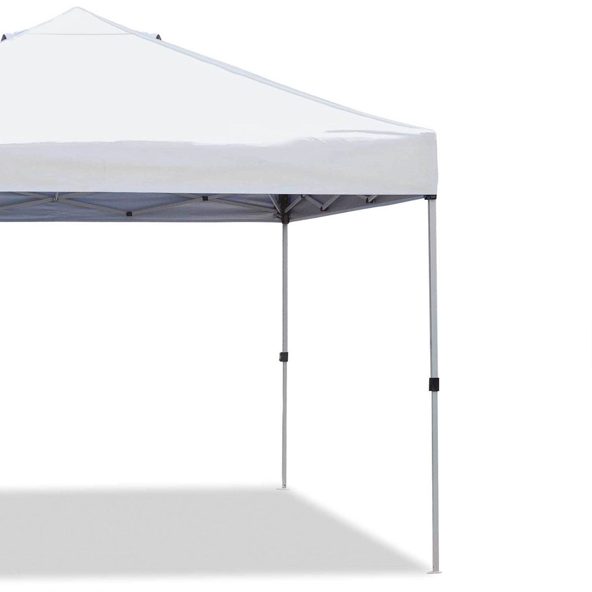 Z-Shade Push Button Straight Leg Tent w/ a 4 Pack of 5 Pound Leg Weights, White