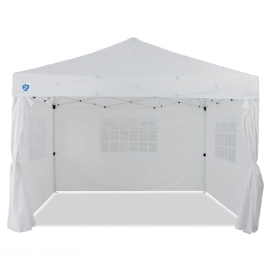 Z-Shade Venture 12 x 10 Foot Pop Up Canopy Tent and 4 Pack of Leg Weights, White