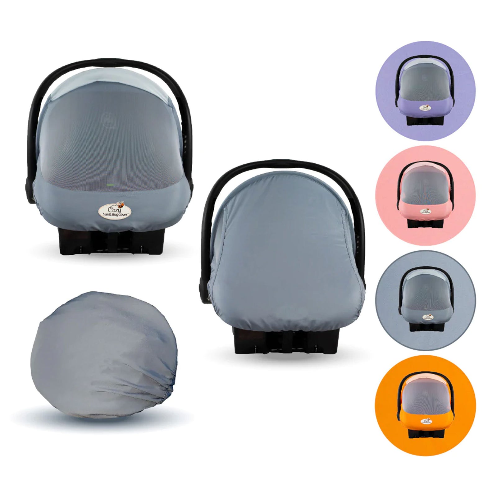 CozyBaby Lightweight Mesh Summer Sun and Bug Infant Carrier Cover (Open Box) - VMInnovations