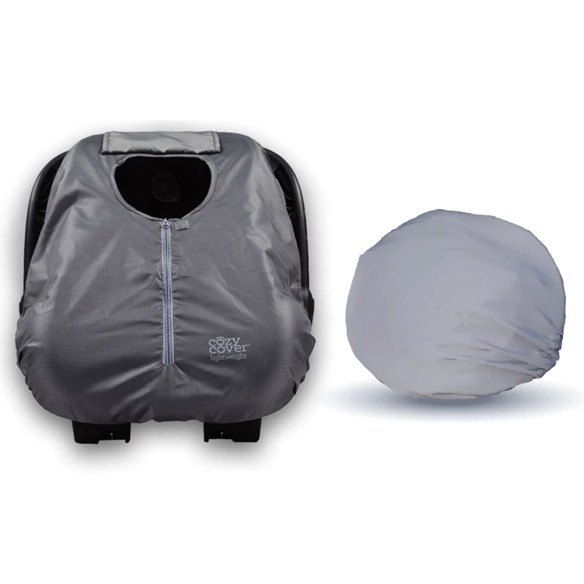 CozyBaby Sun & Bug Cover w/ Lightweight Summer Cozy Cover for Baby Carrier, Gray - VMInnovations