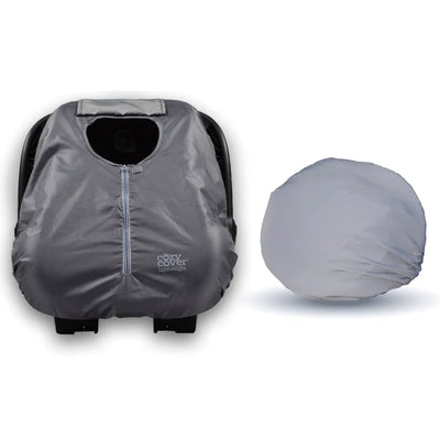 CozyBaby Sun & Bug Cover w/ Lightweight Summer Cozy Cover for Baby Carrier, Gray - VMInnovations