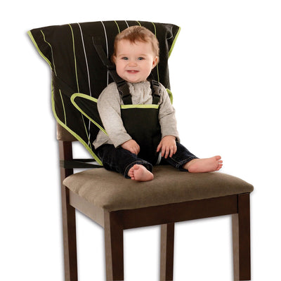 CozyBaby Portable Washable Travel Cloth Easy Seat High Chair, Black / Green