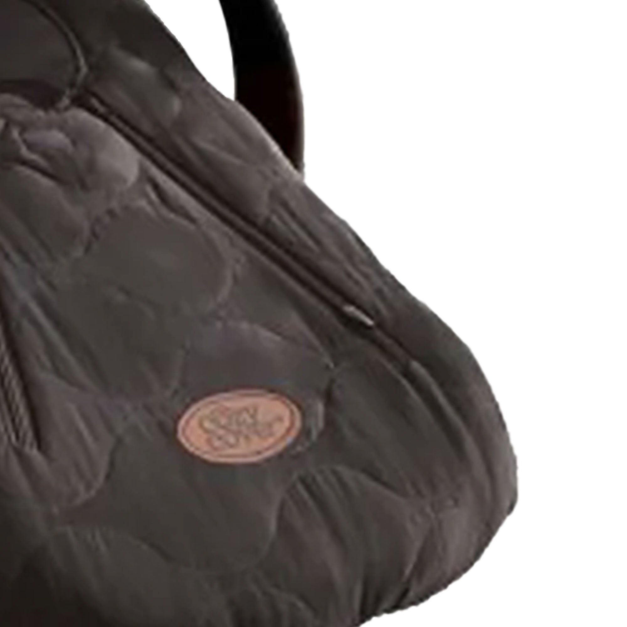 Quilted Infant Car Seat Cover with Dual Zippers and Elastic Edge, Black (Used) - VMInnovations