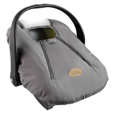 CozyBaby Original Infant Car Seat Cover w/ Dual Zippers & Elastic Edge, Charcoal - VMInnovations