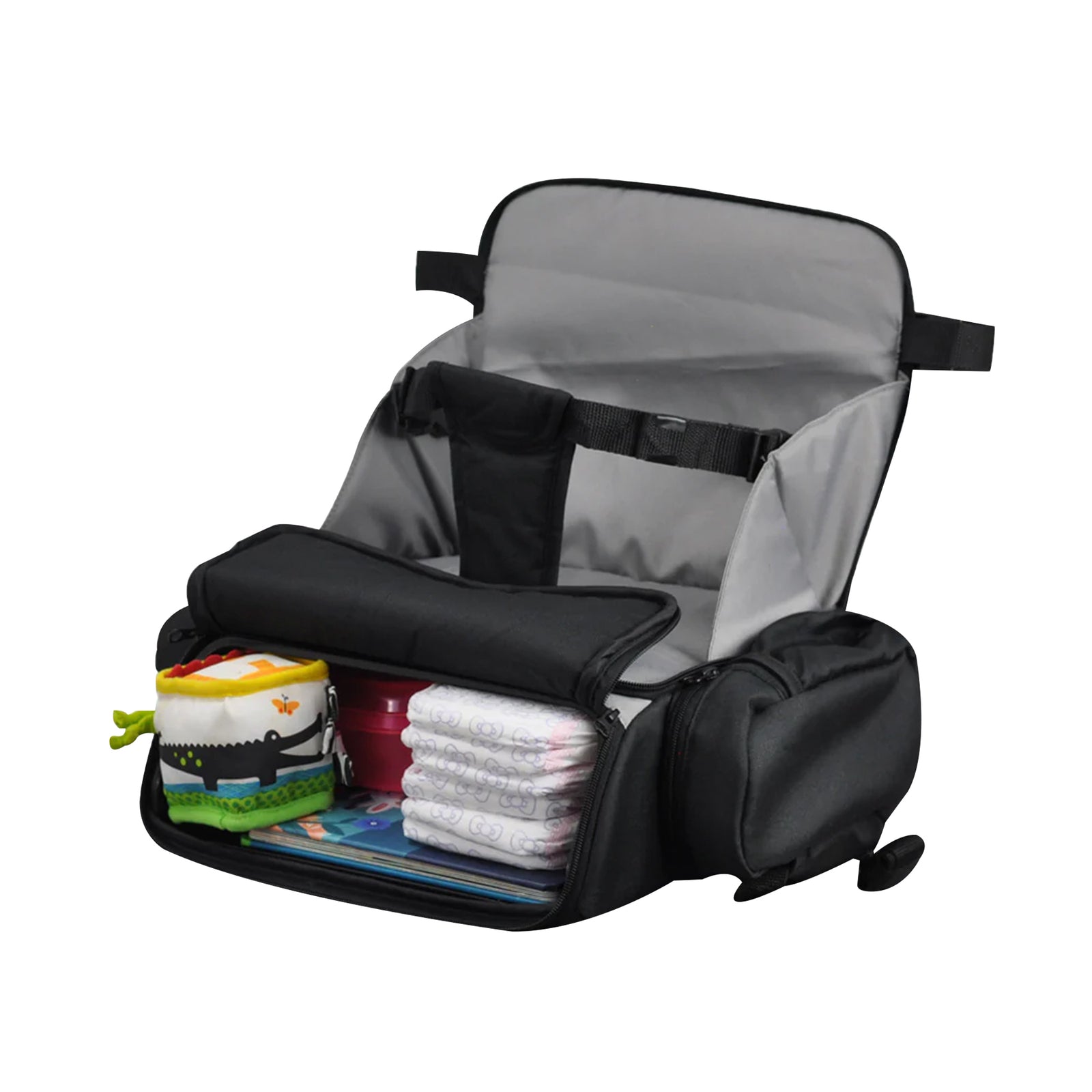 Cozy Cover 3 in 1 Portable Baby Booster Seat Diaper Backpack Bag (Open Box) - VMInnovations