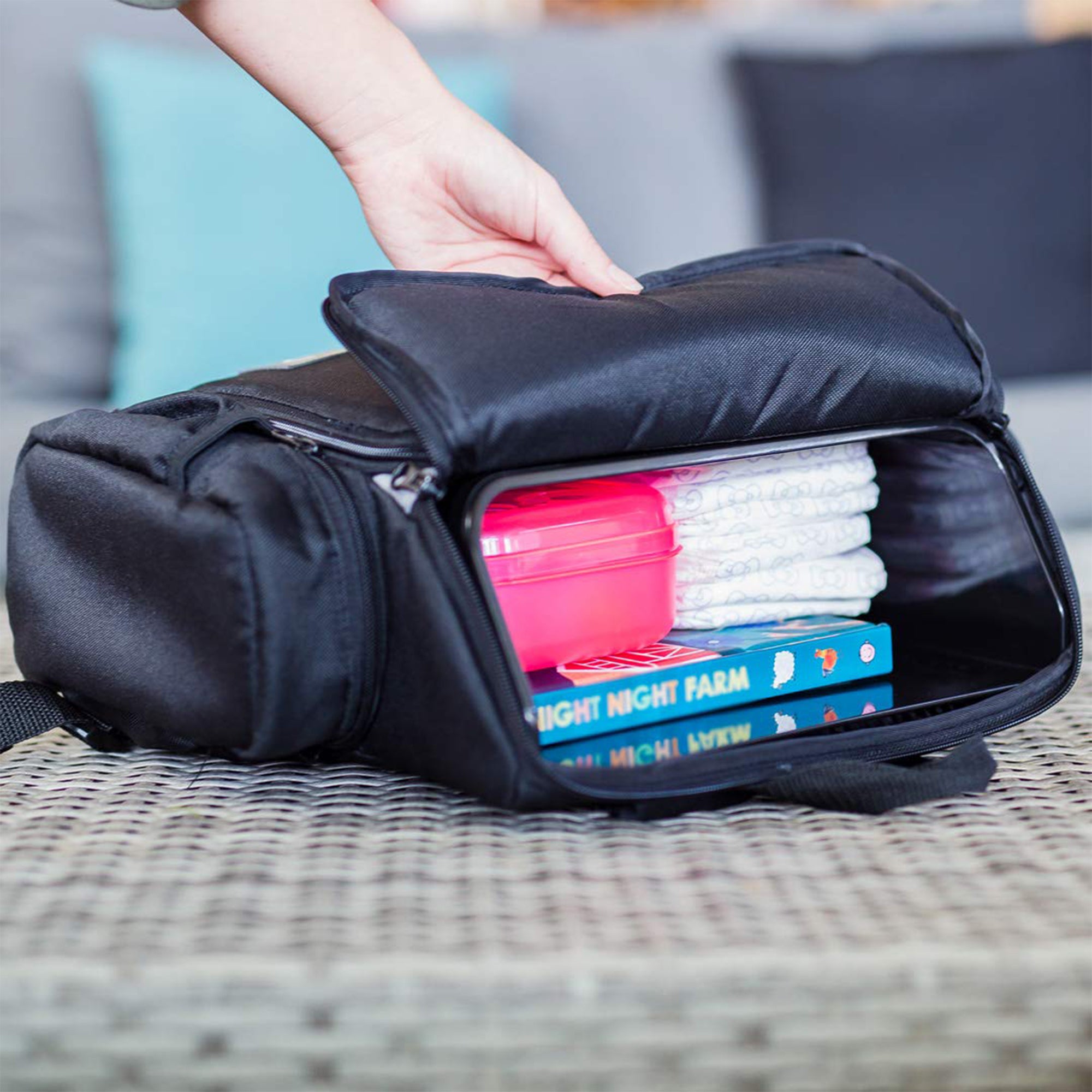 Cozy Cover 3 in 1 Portable Baby Booster Seat Diaper Backpack Bag (Open Box) - VMInnovations