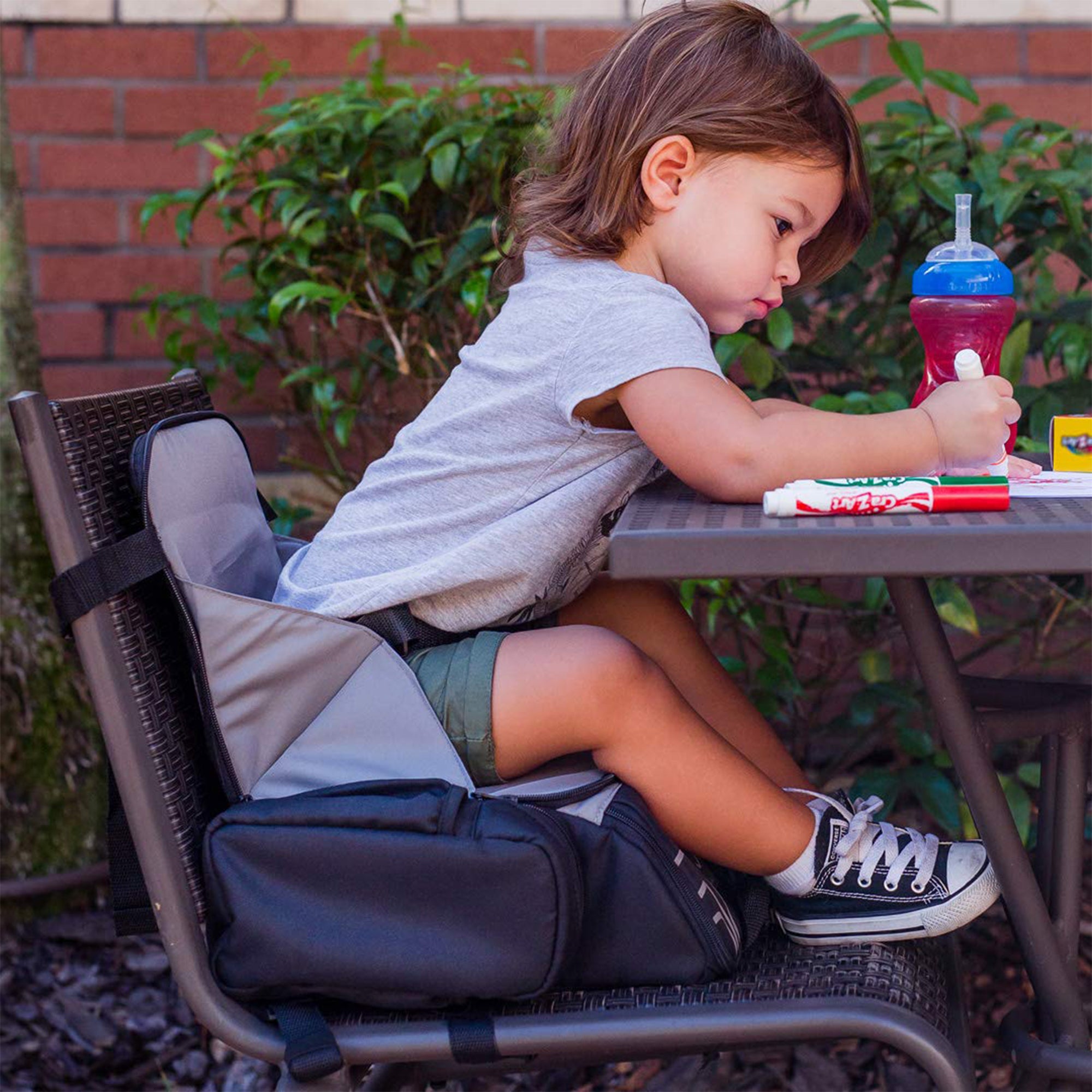 Cozy Cover 3 in 1 Portable Baby Booster Seat Diaper Backpack Bag (Open Box) - VMInnovations