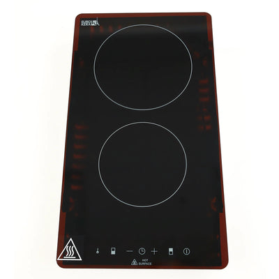 Avanti Drop In Dual Burner Electric Cooktop with Glass Surface & 9 Power Levels
