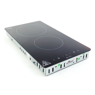 Avanti Drop In Dual Burner Electric Cooktop with Glass Surface & 9 Power Levels