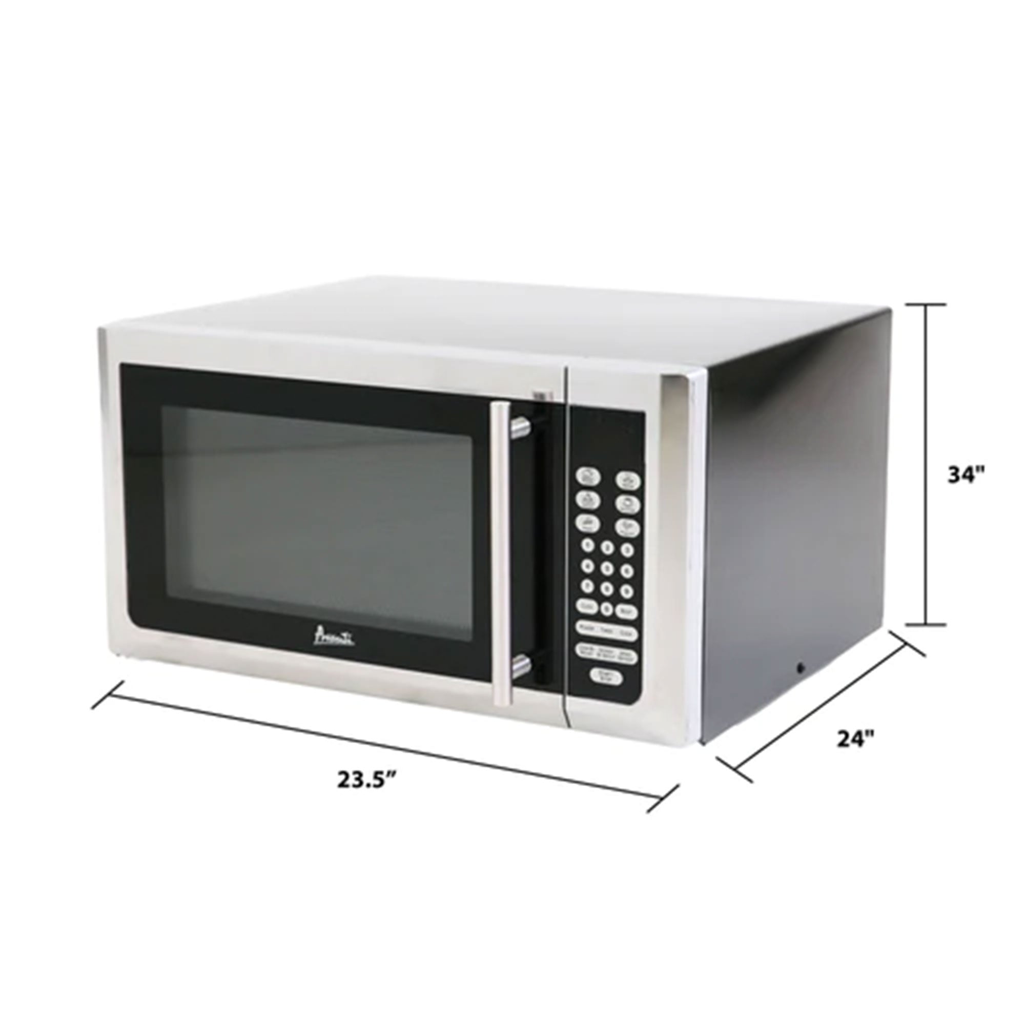 Avanti MT16K3S 1.6 Cubic Ft 1000 Watt Countertop Microwave Oven, Stainless Steel