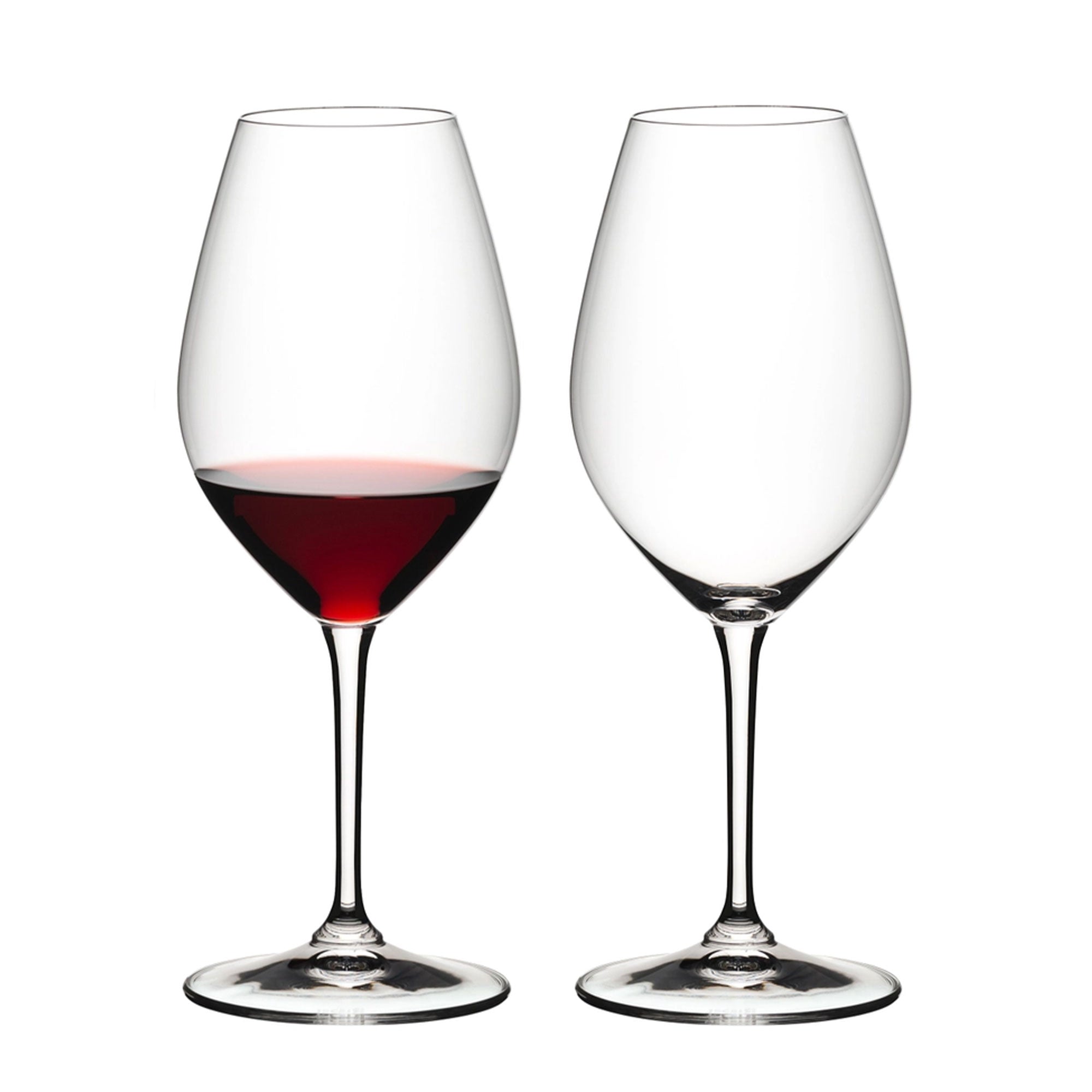 Riedel Wine Friendly Riedel 002, Red Wine Stemmed Crystal Glasses, 2 Pieces (Open Box)