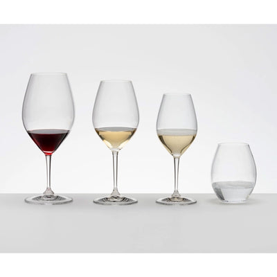 Riedel Wine Friendly Riedel 002, Red Wine Stemmed Crystal Glasses, 2 Pieces (Open Box)
