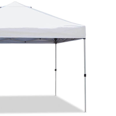 Z-Shade 10 x 10 Foot Straight Leg Canopy Tent and Z-Shade Leg Weight Bags, White