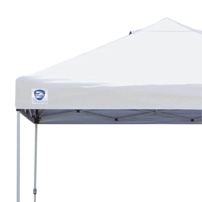 Z-Shade Straight Leg Canopy Tent w/ a 4 Pack of Wrap Around Weight Bags, White