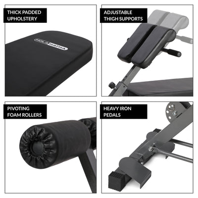 Multi Functional Weight Training Exercise Bench for Full Body Workout (Open Box) - VMInnovations