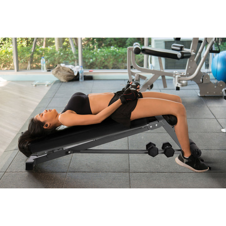 HolaHatha Multi Functional Weight Training Exercise Bench for Full Body Workout