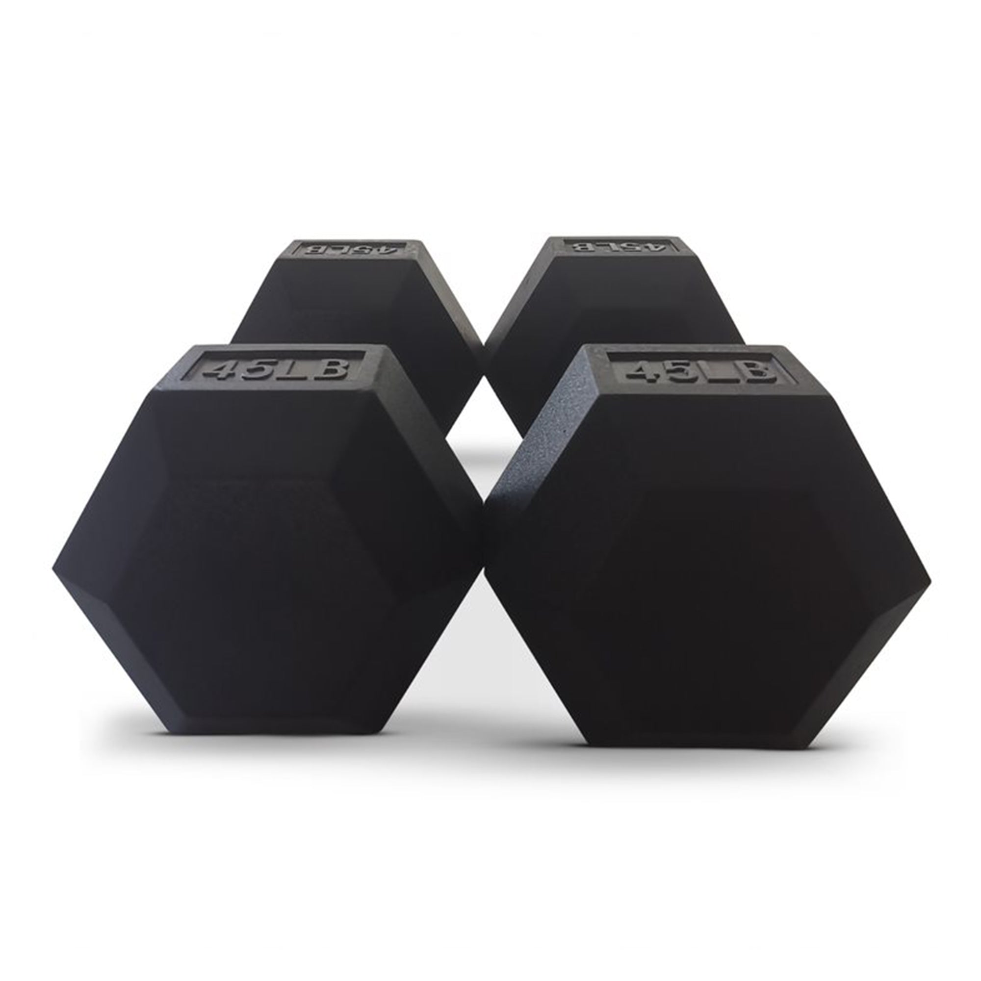 Hexagonal Cast Exercise Dumbbell Free Weight Pair, 45 Pounds (Open Box) - VMInnovations