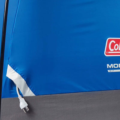 Coleman Montana 8 Person Cabin Camping Tent with Hinged Door, Blue (Open Box) - VMInnovations