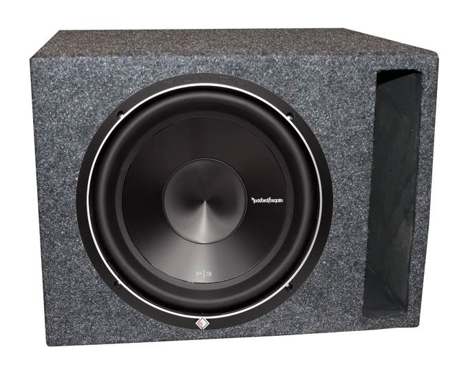 ROCKFORD FOSGATE 12" 1200 Watt 4-Ohm DVC Car Audio Subwoofer and Sub Box