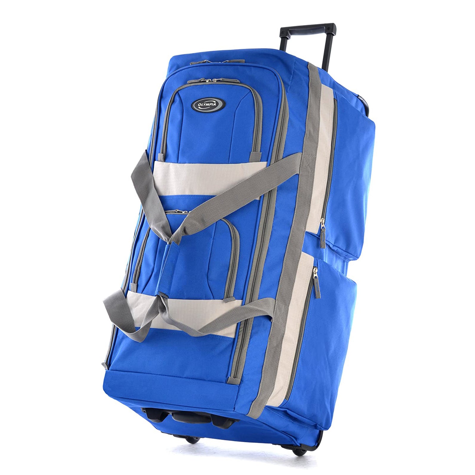 Olympia 33in 8 Pocket Rolling Duffel Bag with Retractable Handle (Open Box) - VMInnovations