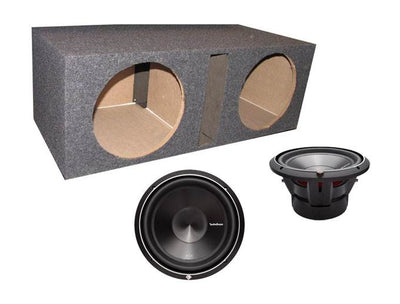 ROCKFORD FOSGATE  P3D4-10 10" 2000W Car Subwoofers Subs (2)+ Dual Sub Box Vented