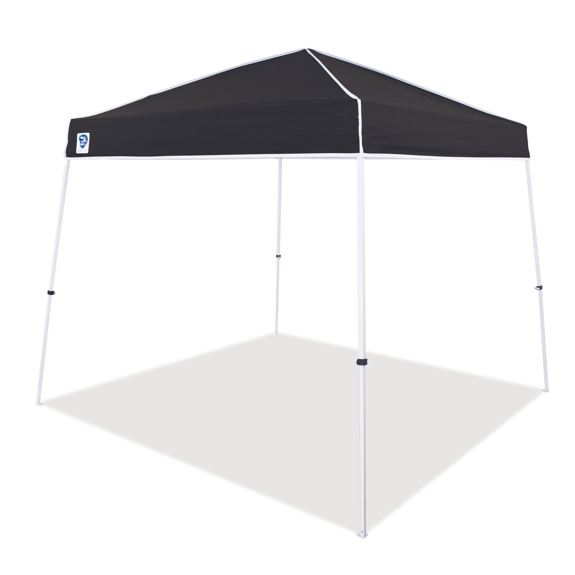 Z-Shade 10 x 10 Ft Angled Leg Tent w/ a 4 Pack of Heavy Duty Weight Bags, Black