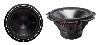 2) ROCKFORD FOSGATE P3D2-15 15" 1200 Watt 2-Ohm Car Audio Subwoofers + Sub Box