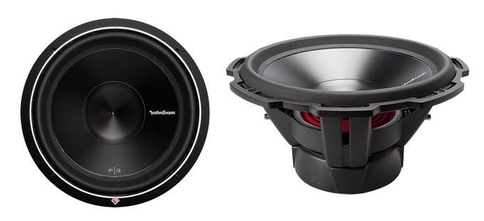 2) ROCKFORD FOSGATE P3D2-15 15" 1200 Watt 2-Ohm Car Audio Subwoofers + Sub Box