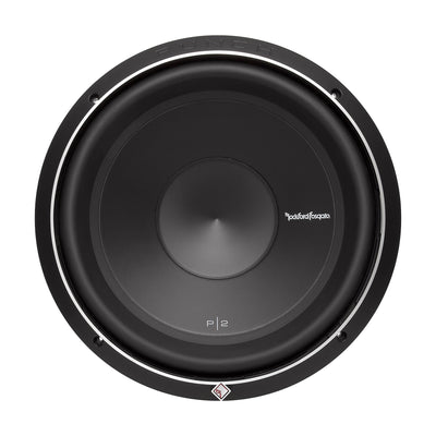 Rockford Fosgate 12" 800W Dual 4-Ohm Car Audio Subwoofer with Sub Box | P2D4-12