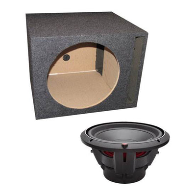 Rockford Fosgate 12" 800W Dual 4-Ohm Car Audio Subwoofer with Sub Box | P2D4-12