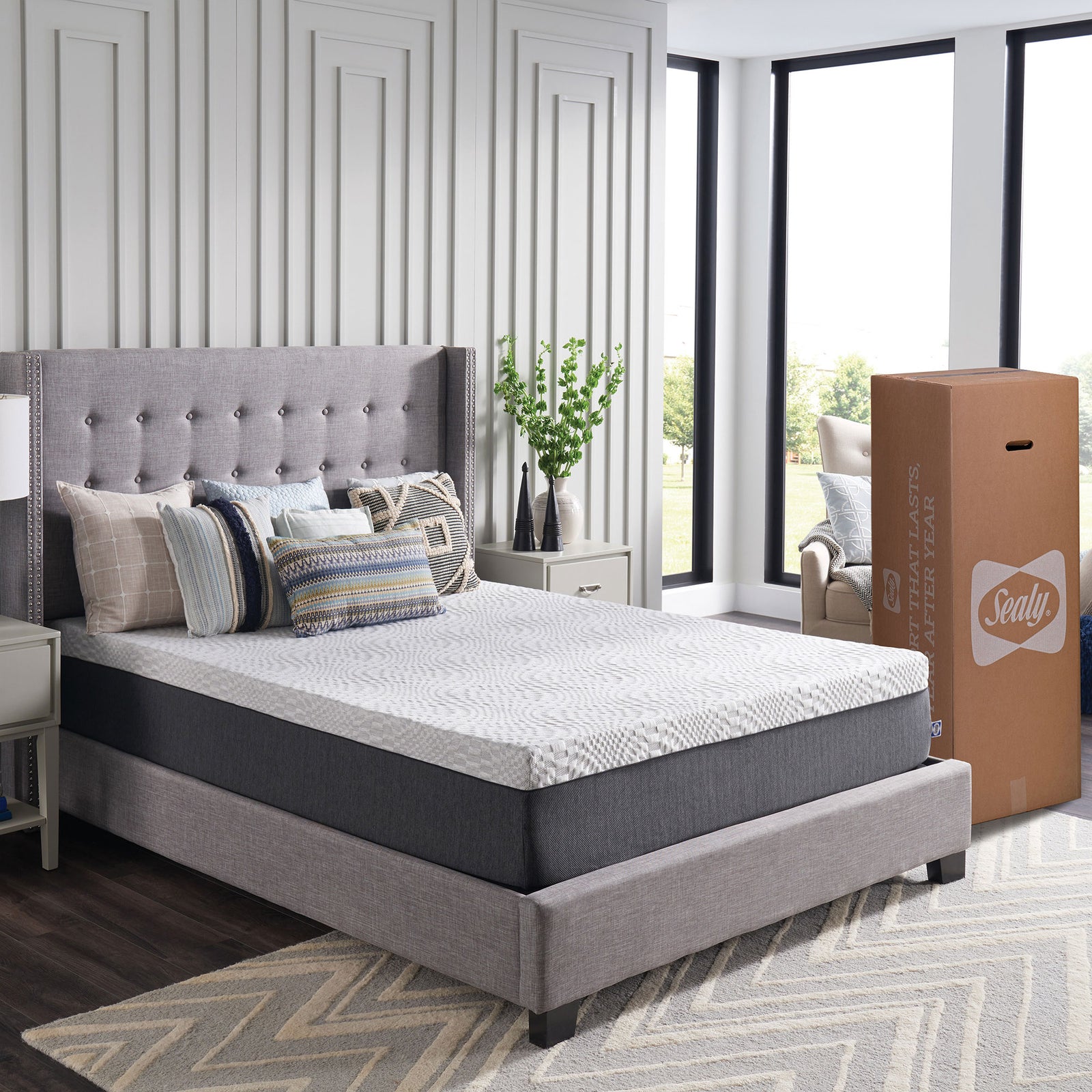 Sealy Essentials 12In Soft Support Gel Memory Foam Mattress-in-a-Box (Open Box) - VMInnovations