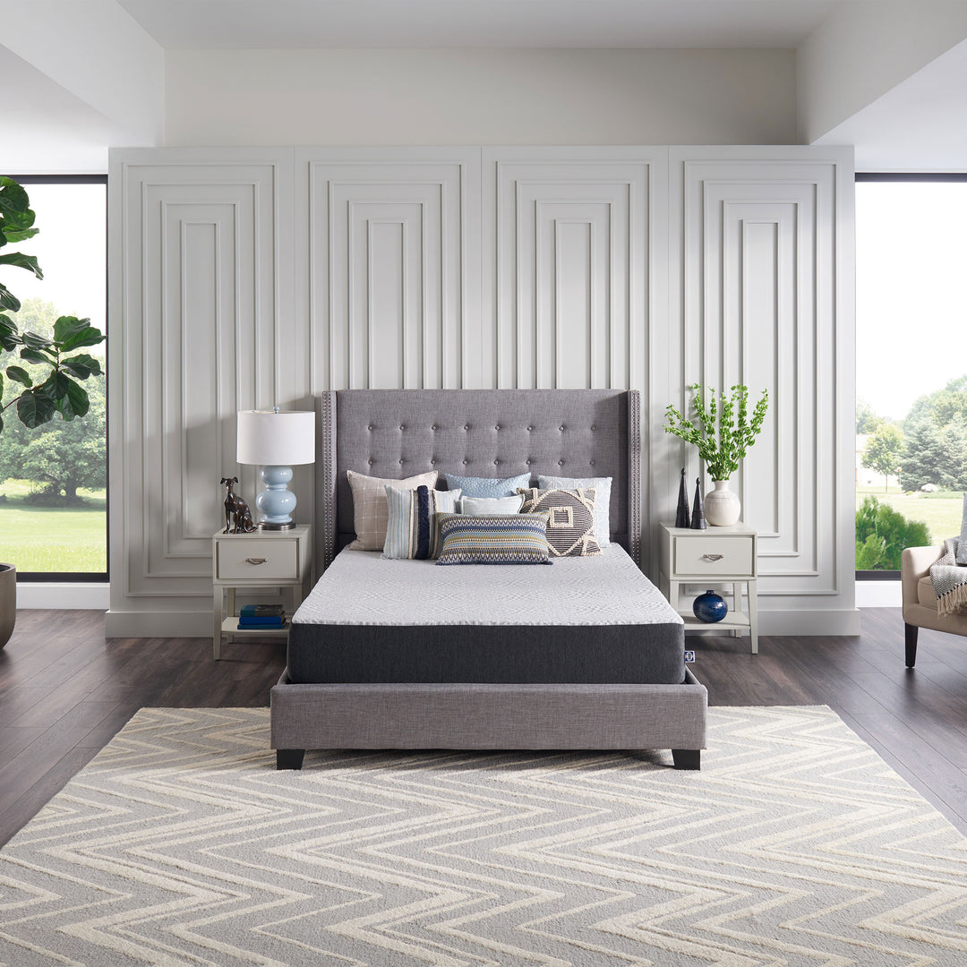 Sealy F03-00155-TX0 Essentials 10 Inch Hybrid Mattress in a Box, Twin XL, White