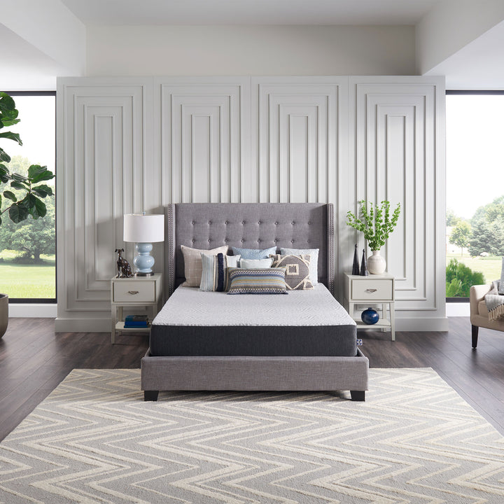 Sealy F03-00155-TX0 Essentials 10 Inch Hybrid Mattress in a Box, Twin XL, White