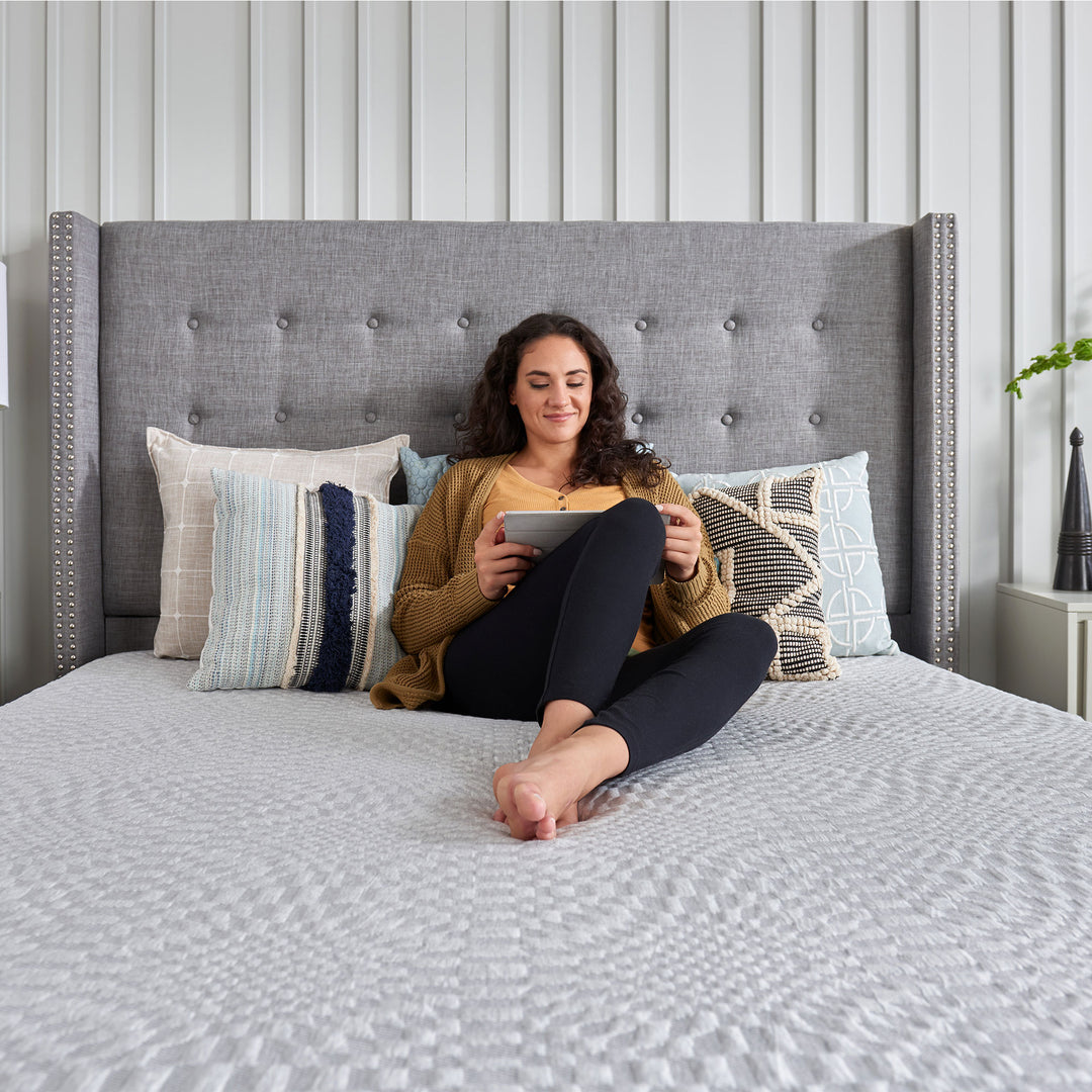 Sealy F03-00155-TX0 Essentials 10 Inch Hybrid Mattress in a Box, Twin XL, White