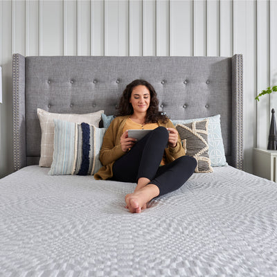Sealy F03-00155-TX0 Essentials 10 Inch Hybrid Mattress in a Box, Twin XL, White