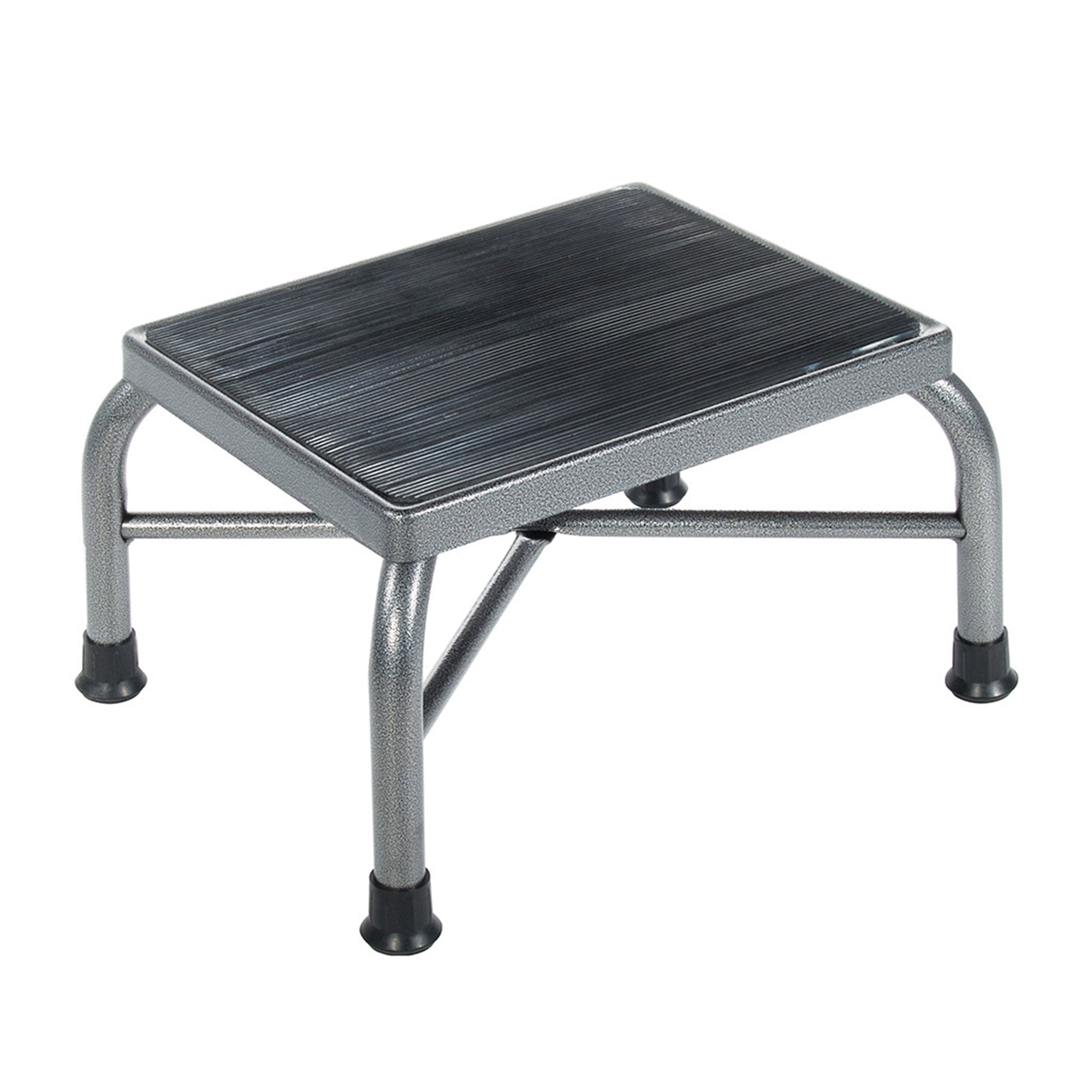 Drive Medical 13037-1SV Bariatric Foot Step Stool w/ Non Skid Feet, Silver Vein