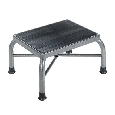 Drive Medical 13037-1SV Bariatric Foot Step Stool w/ Non Skid Feet, Silver Vein