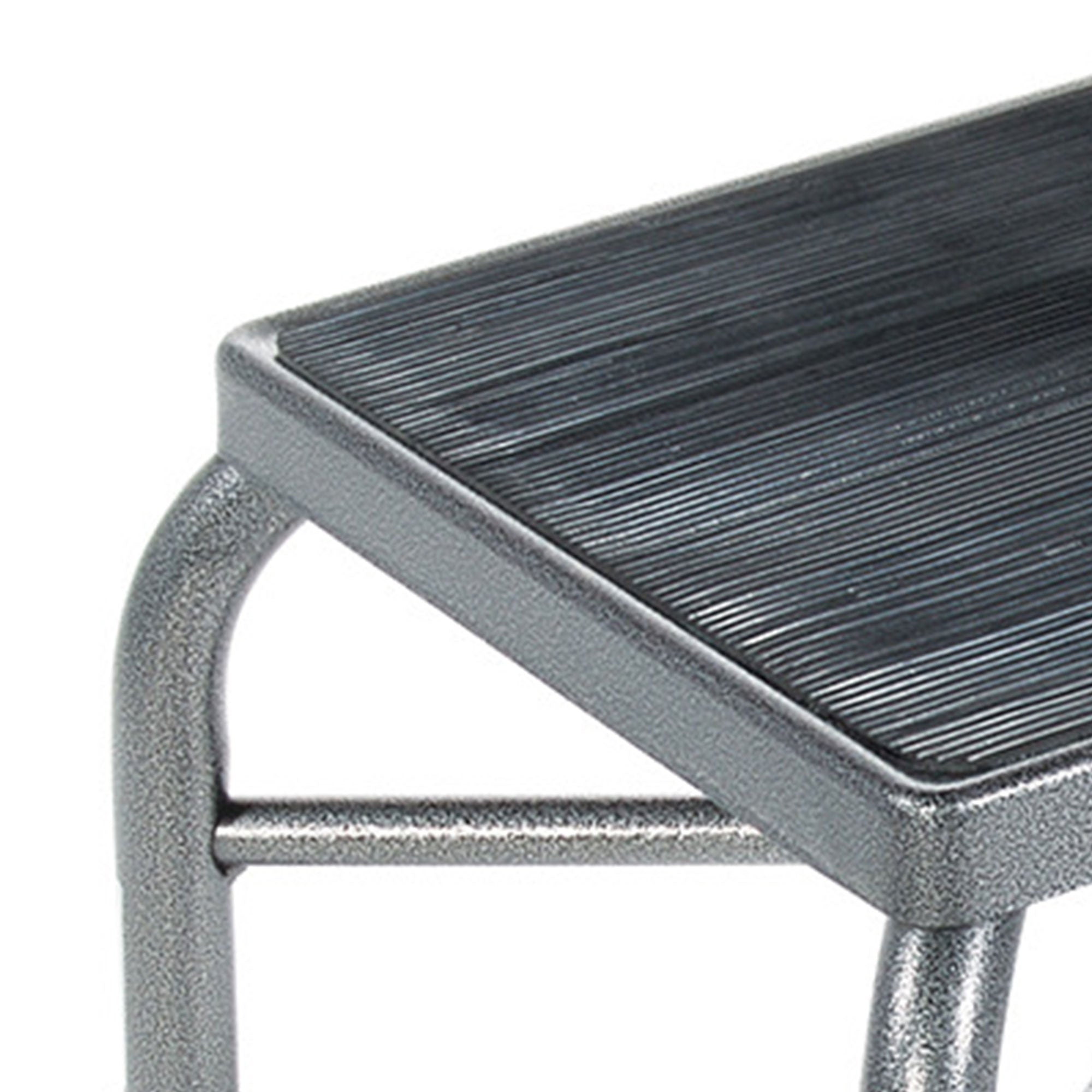 Drive Medical 13037-1SV Bariatric Foot Step Stool w/ Non Skid Feet, Silver Vein