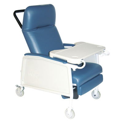 Drive Medical 3 Position Medical Recliner Geri Chair with Caster Wheels, Jade