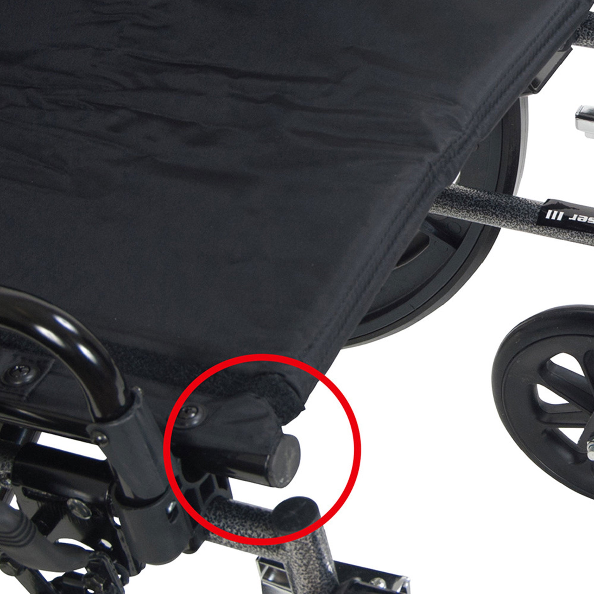 Drive Medical Cruiser III Adjustable Lightweight Durable Steel Frame Wheelchair