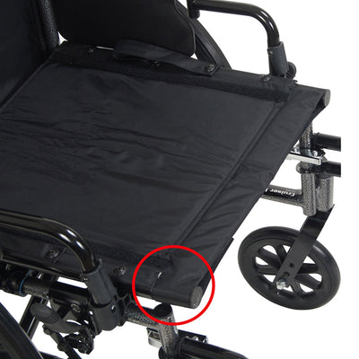 Drive Medical Cruiser III Adjustable Lightweight Durable Steel Frame Wheelchair