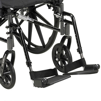 Drive Medical Cruiser III Adjustable Wheelchair with 16 Inch Armrest, Black