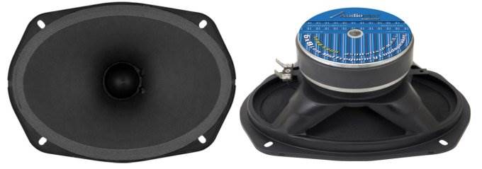 AUDIOPIPE APMB-6800 6x8" Low/Mid Frequency Car Audio Loud Speakers (Open Box)