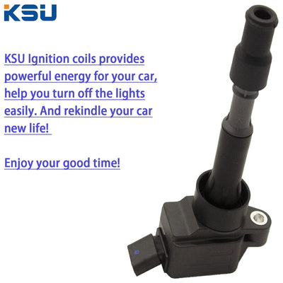 KSU Copper Wire Ignition Coils, Compatible w Hyundai & Kia Models(4 Pack) (Used)