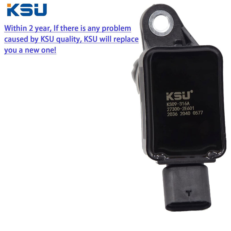 KSU Copper Wire Ignition Coils, Compatible w Hyundai & Kia Models(4 Pack) (Used)